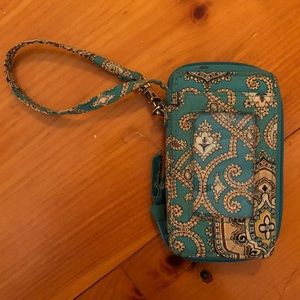 Teal Paisley Vera Bradley Versatile Wallet